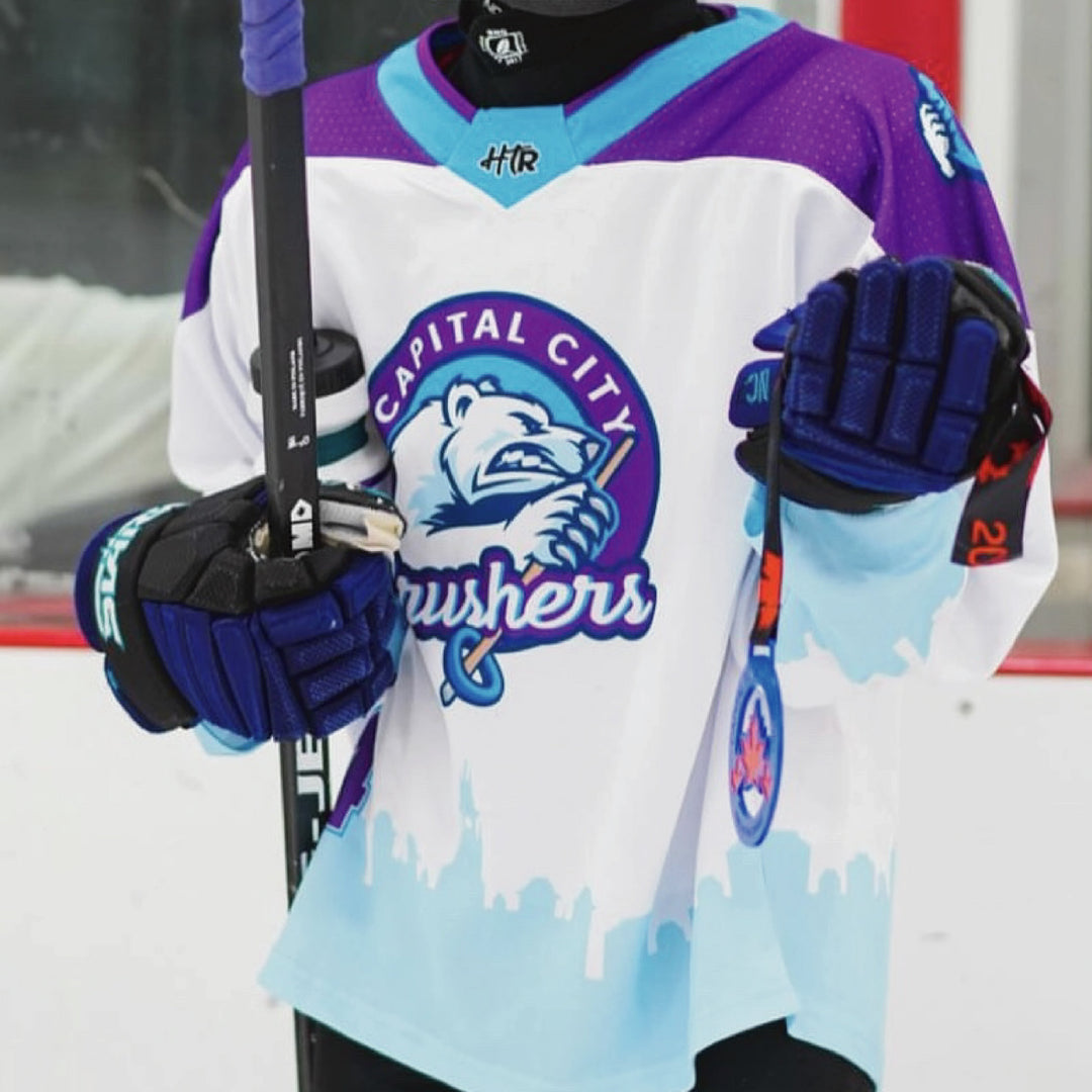 vibrant colour custom elite ringette jersey