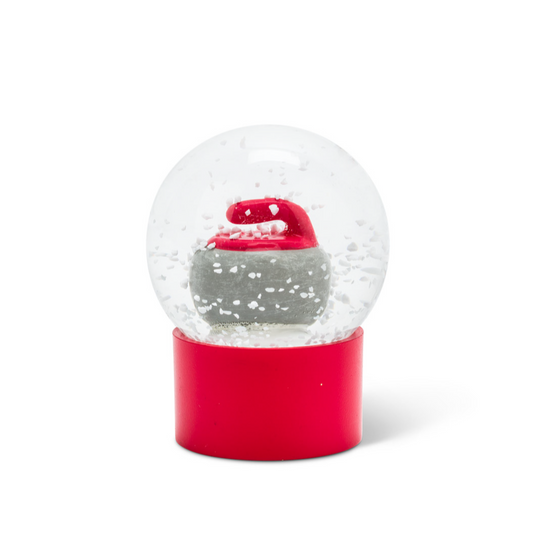 Curling Rock Mini Snow Globe